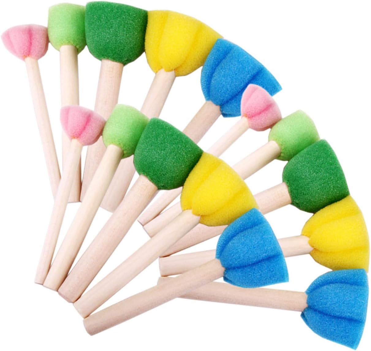 30pcs Paint Sponge Brush Boys and Girls Sponge Painting for Boys and Girls Brushes for Painting Washable and Easy to Clean