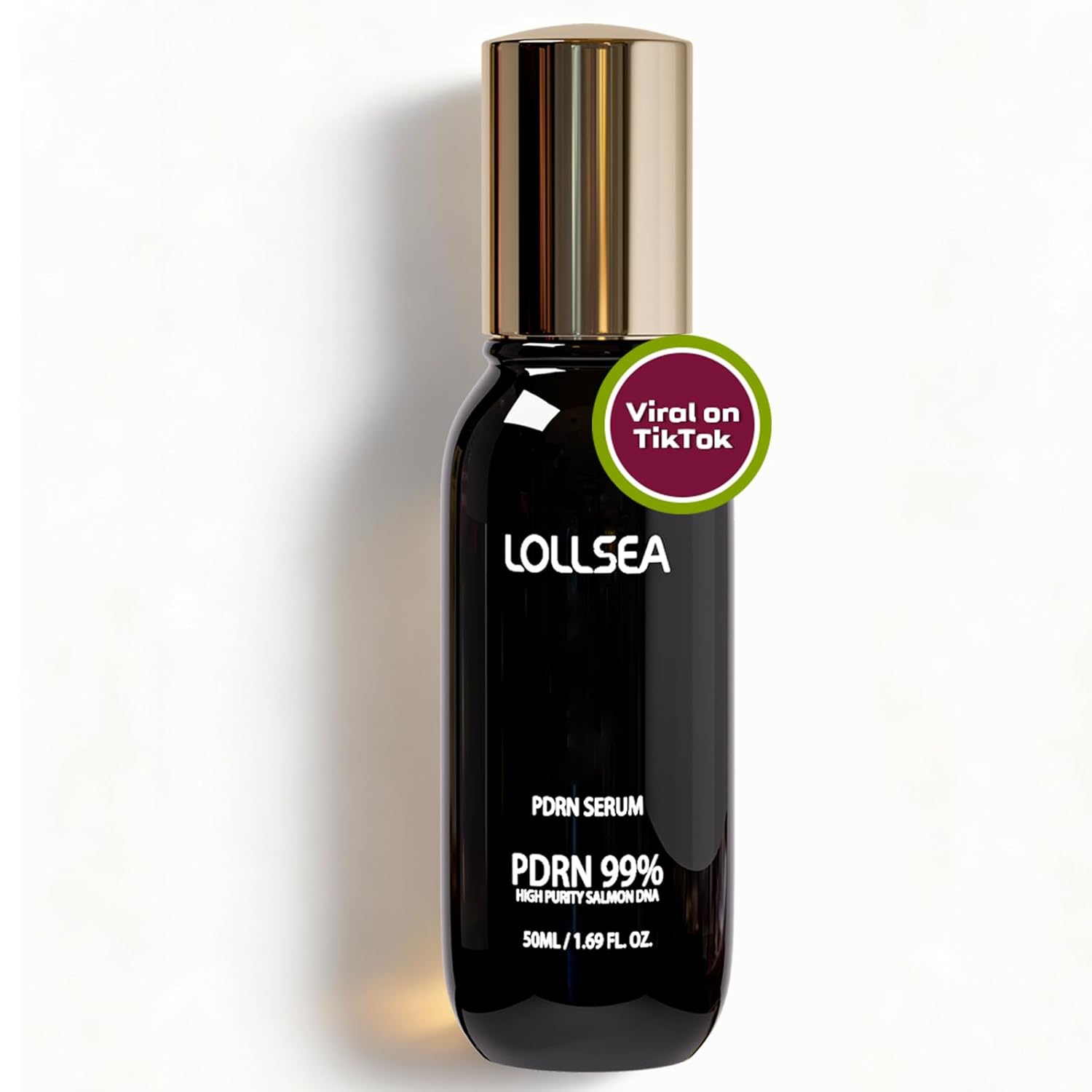 PDRN Serum, 99% Purity Salmon DNA Anti-aging Glow Serum with Ceramide NP for Firming & Plumping, Barrier Repairing, Intensive Moisturizing & Hydrating 50ml / 1.69 fl. oz