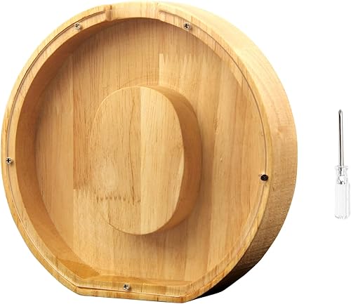 Miniatura 34 de TAONE Hucha personalizada para niños con grabado láser, alcancía de madera personalizada