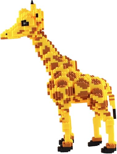 Miniatura 3 de Mini bloques de construcción Larcele de perros, ladrillos de juguete para construir mascotas, 950 piezas KLJM-02, Jirafa