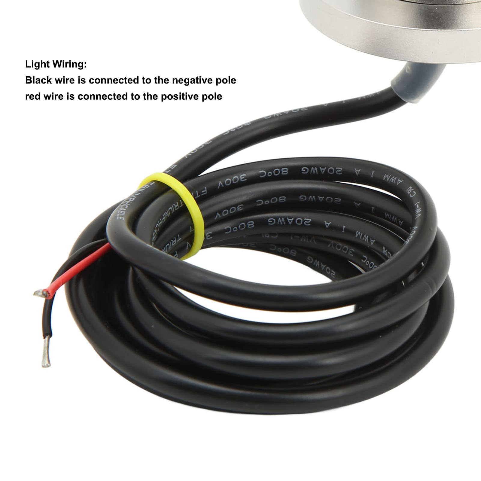 Luce Subacquea a LED Marina, DC 12V 24V 5W IP68 3 Perline Lampada a LED Luce Subacquea Marina Universale per Illuminazione Sull'Acqua di Yacht per Barche (Bianco)