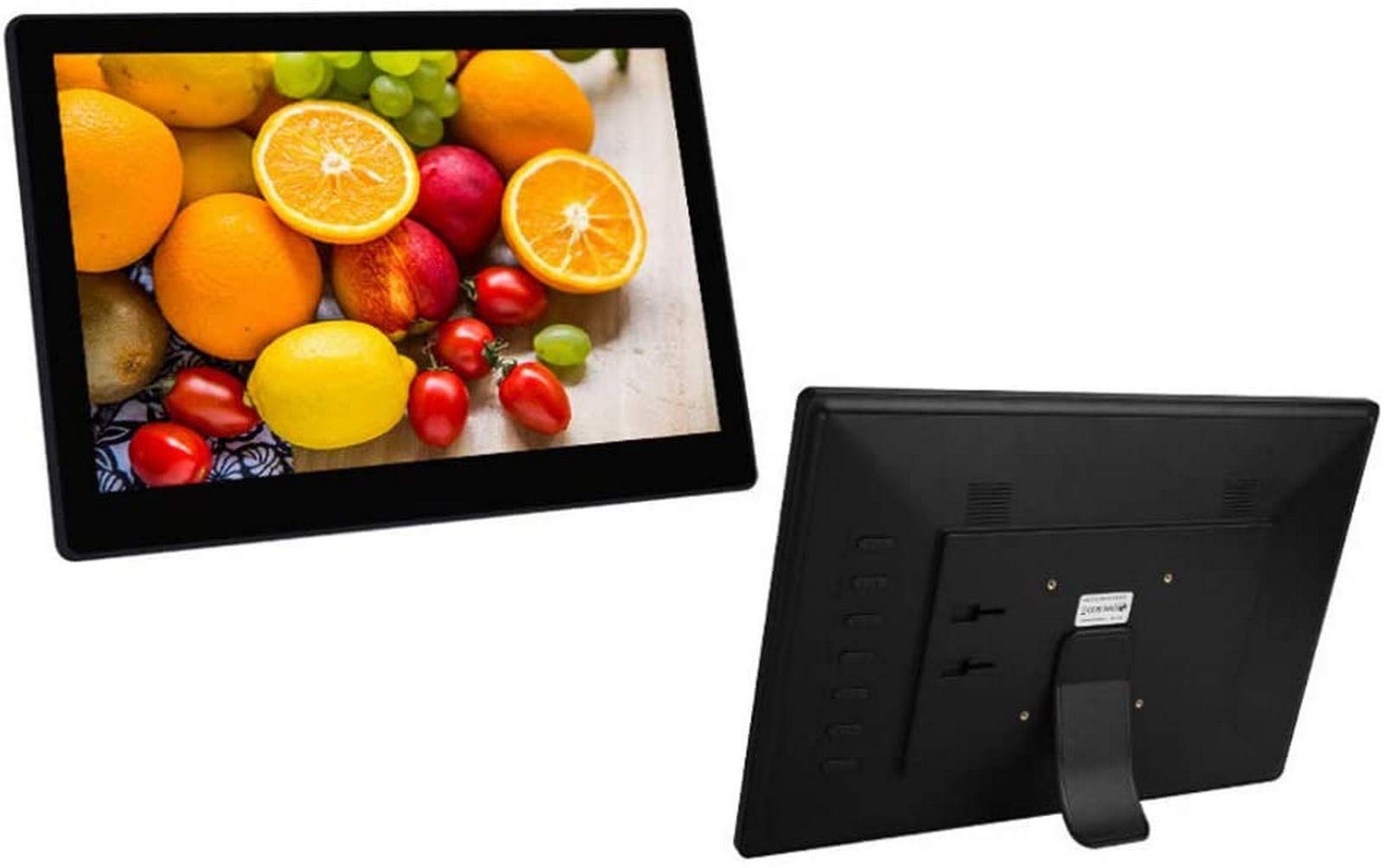 MYUYEE 12-Inch Led Digital Photo Frame, 1280X800 High Resolution, 16:10 Ips Display, Supports Usb/Sd Card, Built-In Music And Video Player, Calendar And Clock, With Automatic Power-O(Black-12.1)