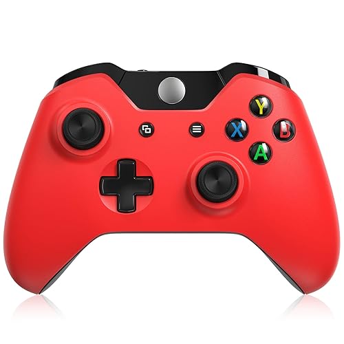 Xbox Controller Wireless with 1400mAh Rechargeable Battery & Charging Cable, Xbox One Controller with 2.4GHz Wireless Adapter, Compatible with Xbox