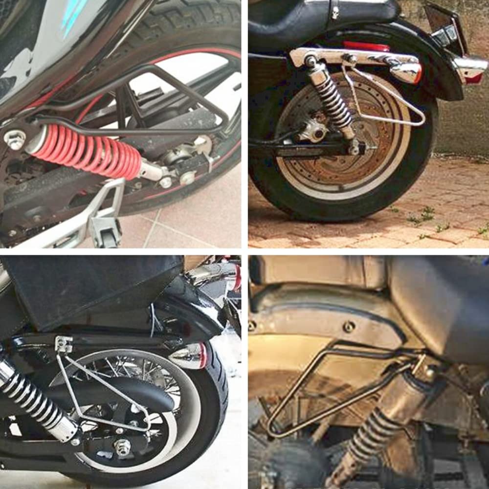 Uchwyt ochronny torby bocznej do modyfikacji motocykla 2X uchwyty montażowe sakwy motocyklowe uchwyt do XL883 / 1200 HD1450 / 1584 (czarny)