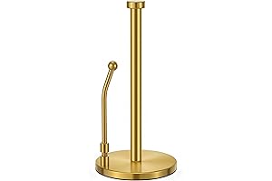 SMARTAKE Brushed Brass Paper Towel Holder: Sophisticated Elegance for Seamless Dispensing