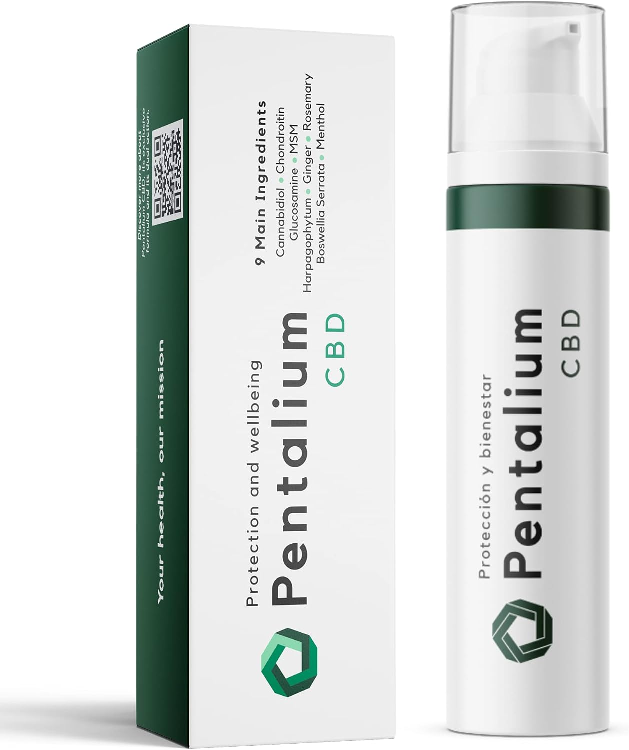 Pentalium CBD Cannabidiol Cream 100 Natural Massagecreme mit 9