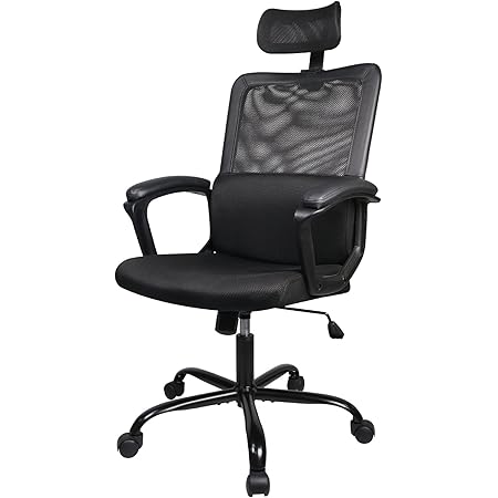 Amazon.com: Realspace® Lenzer Mesh High-Back Task Chair, Black : Home ...