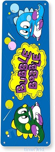 Miniatura 3 de Tinworld Cartel de estaño: Bubble Bobble Arcade Shop Sala de juegos Decoración de metal Marquesina Retro Consola A263