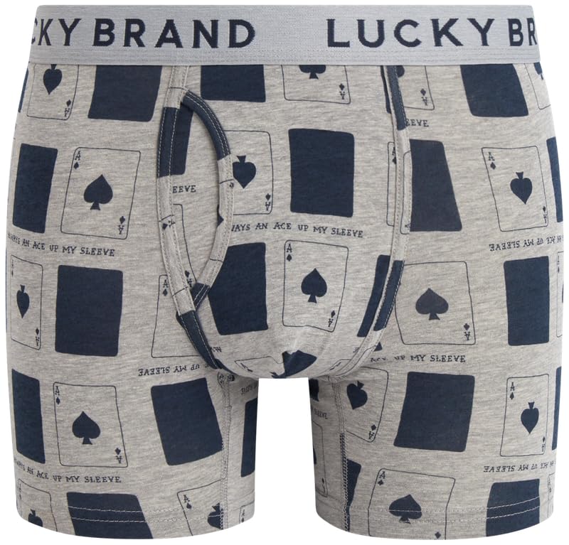 Lucky Brand Mens Boxer Briefs - 3 Pack Soft Cotton Boxers for Men with Functional Fly - Stretch Mens Underwear Boxer Briefs4