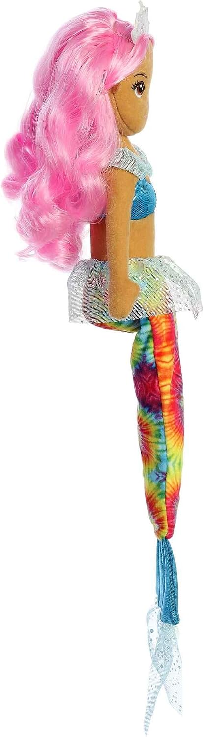 Aurora® Enchanting Sea Sparkles™ Tie Dye Sparkles™ Paisley Stuffed Doll - Imaginative Play with Magical Companions - Perfect for Kid's Birthdays and Celebrations - Multicolor 18 Inches