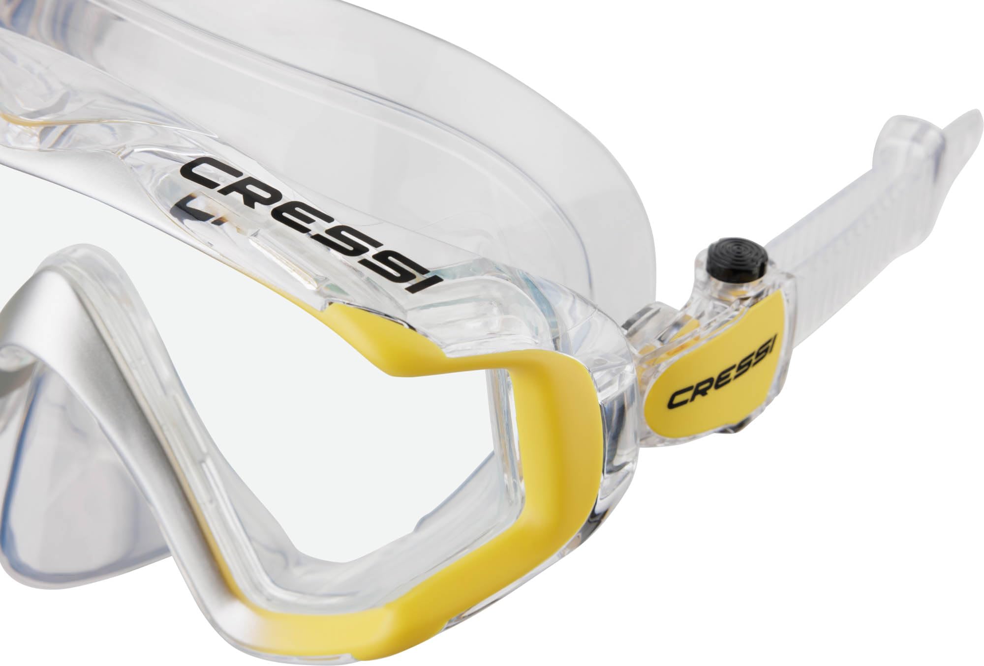 Cressi Liberty Triside Mask -Máscara Panoramic de 3 Cristales para Buceo, Apnea y Snorkel, Talla Única, Unisex Adulto