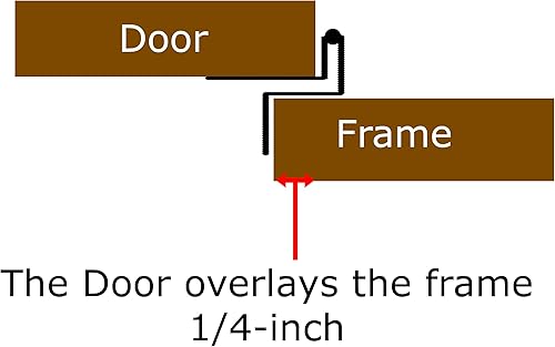 Miniatura 7 de Harris Hardware 521-ABM-50B Bisagra de cierre automático envolvente envolvente de latón antiguo de 14 pulgadas con sujetadores, 25 pares