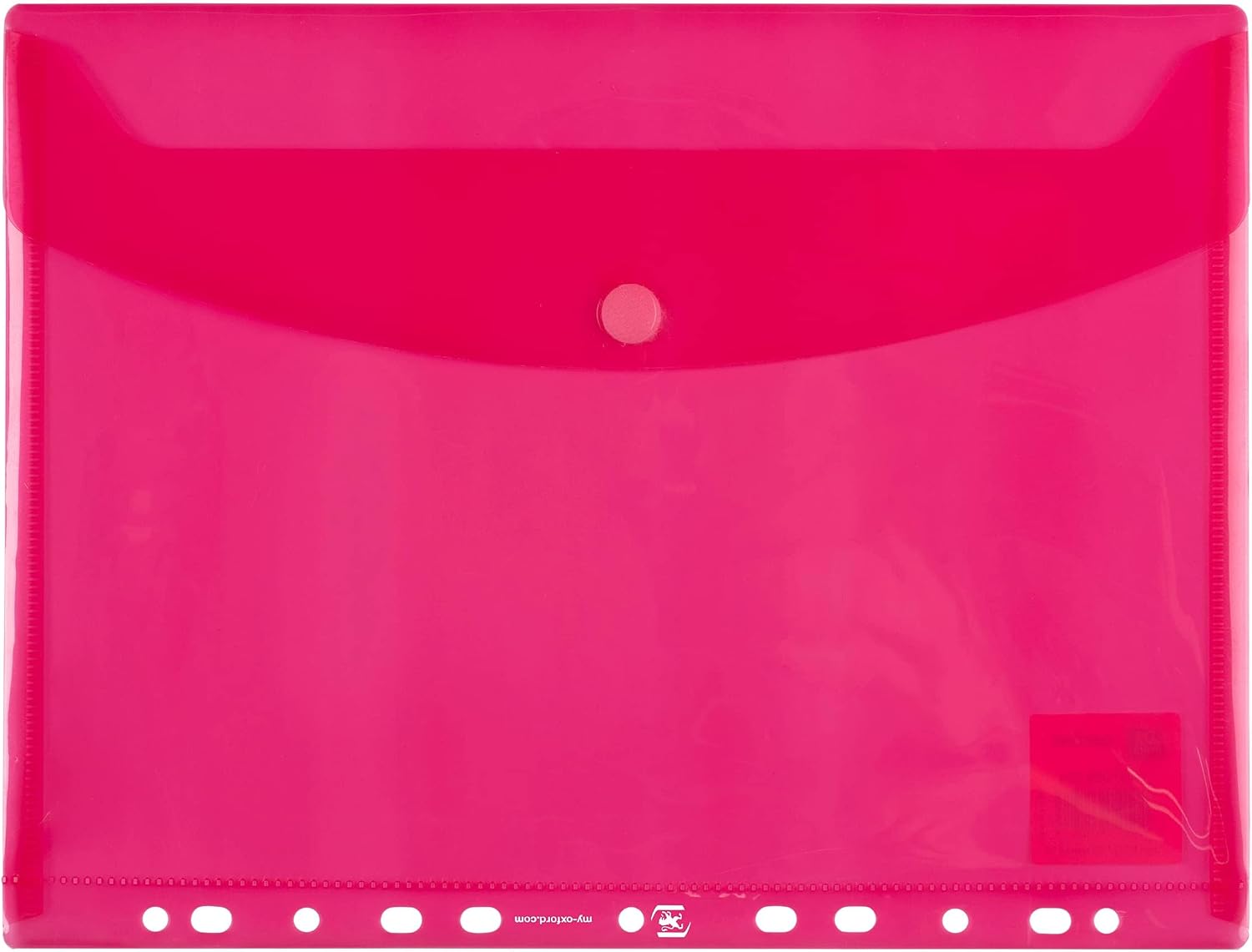 Oxford A4 Ring Binder Punched Pockets, Assorted Colours, Plastic Wallets, Pack of 6 image 2