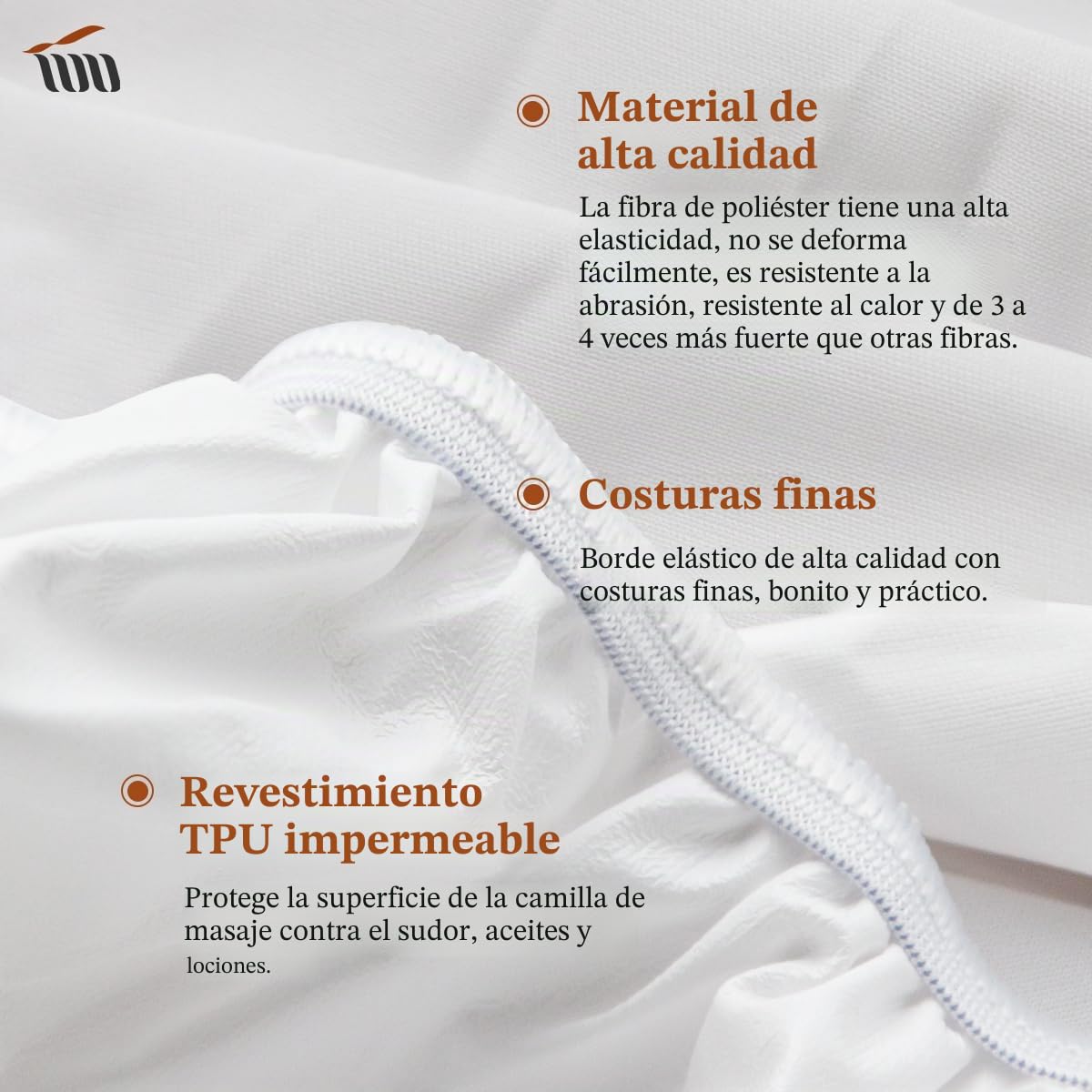2pcs Sábanas Lavables, Funda para Camilla de Masaje Resistente al Aceite, Resistente al Agua, Sábanas para Camilla de Masaje Ajustable,190 x 80 x 12cm