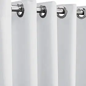 Cortina Blackout/Blecaute Em Tecido Corta Luz Para Sala, Quarto e Escritorio 3,00M x 2,50M | Admirare (3,00M X 2,50M, Branca)