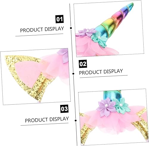 Vista 8 de HONMEET Disfraces de Natividad para niños, 1 juego de alas de unicornio, disfraces de belén para disfraz de princesa, accesorio de fiesta