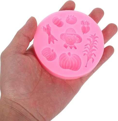Miniatura 3 de Luxshiny Molde de silicona para tartas de calabaza, moldes de otoño, moldes de silicona para dulces de Acción de Gracias, moldes para verduras para