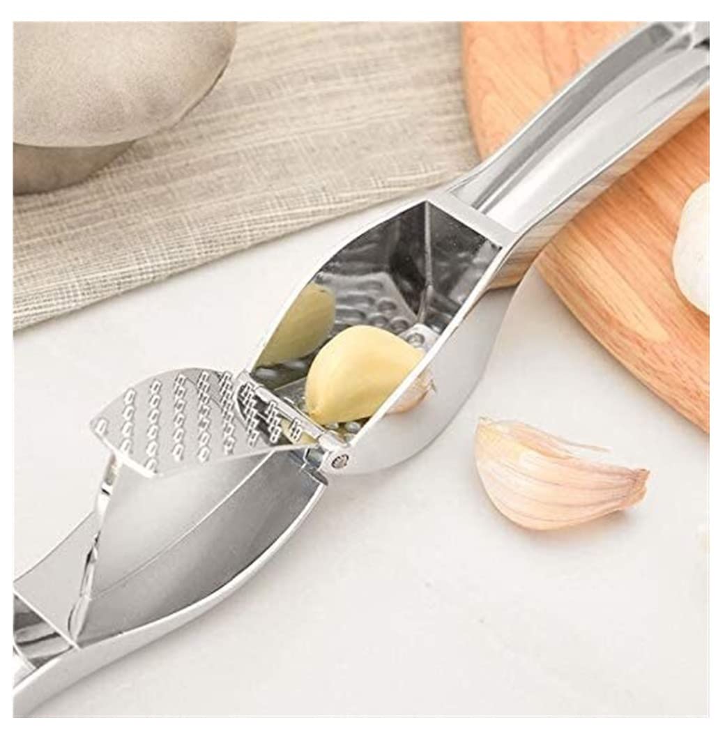 Knoblauch Stampfer Knoblauchpresse Aus Zinklegierung, Muss Nicht Geschält Werden, Einfacher Zu Reinigen FüR Knoblauch Ingwer