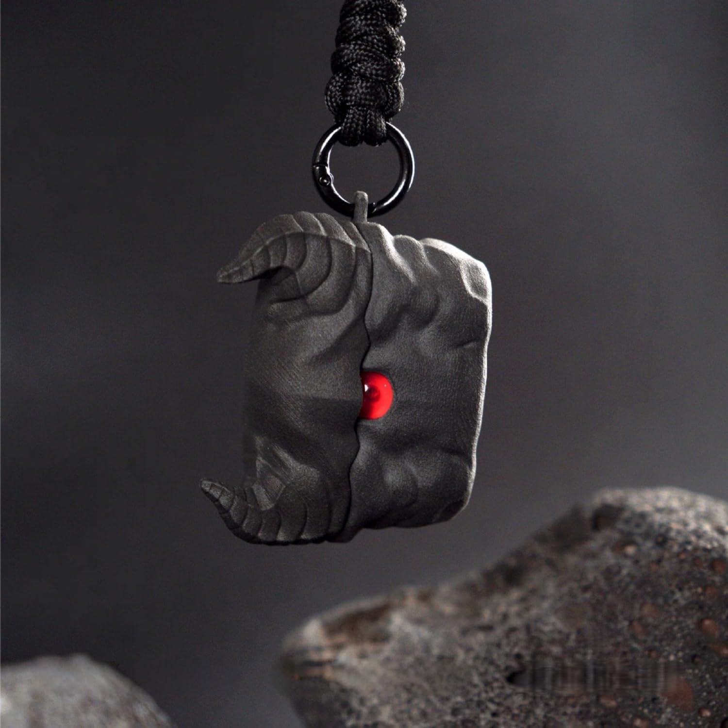 Devil Design​​ Earphone Shell​​ for ​​Halloween-Soft Protective Cover​​,Carrying Rope Included​​ for AirPods Pro1/2 (Earphone Shell​​+Sling, for AirPods pro 1/2)