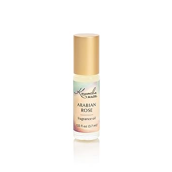 Kuumba Made Arabian Rose Fragrance Oil, Long-Lasting Small-Batch Perfume Roller, Vegan, Alcohol-Free, .125 Fl Oz