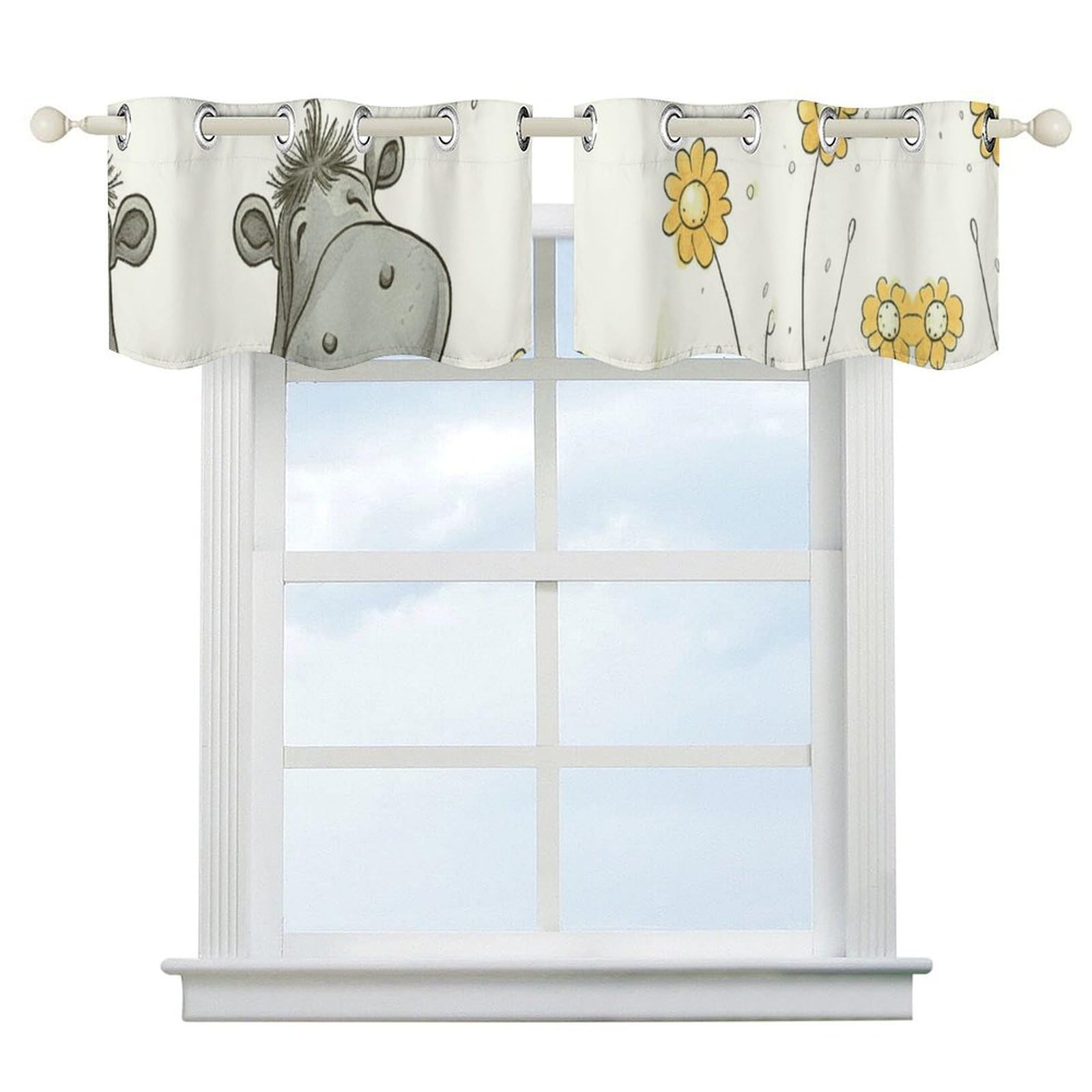 Rideaux occultants anti chaleur 132 x 45 cm pour petites fenêtres de salon