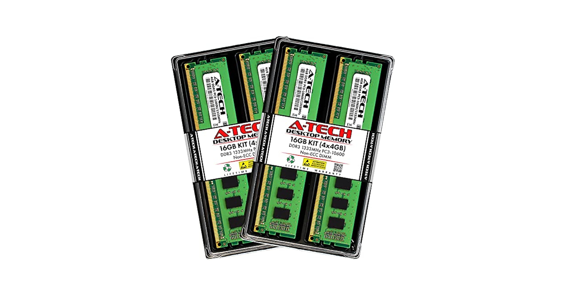 All-4-One［カセット］ A-Tech RAM 16GB Kit (4x4GB) DDR3 1333 MHz PC3-10600 DIMM