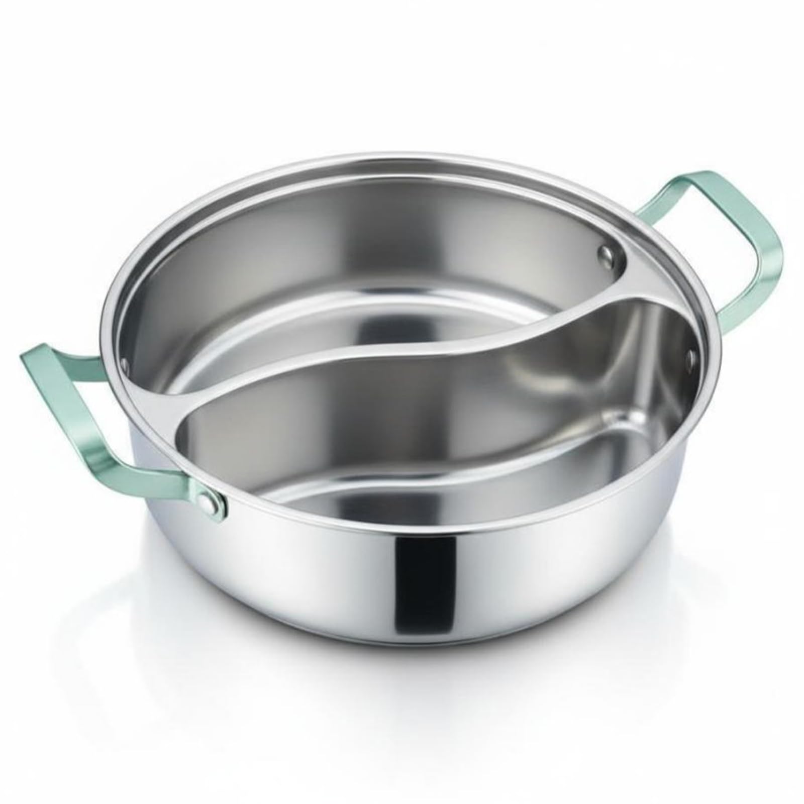 Casserole en acier inoxydable 316 monobloc anti-déformation à deux poignées ergonomiques