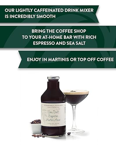 Miniatura 2 de Stonewall Kitchen Mezclador de Martini Espresso con sal marina, 24 oz