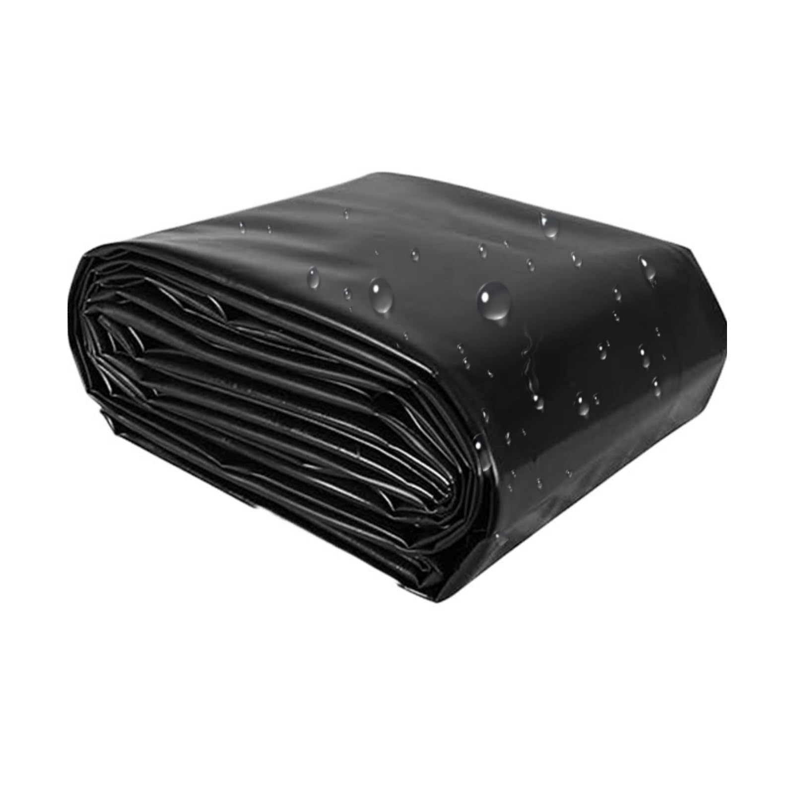 Bâche de bassin robuste en membrane noire de 0,2 mm revêtement durable de jardin