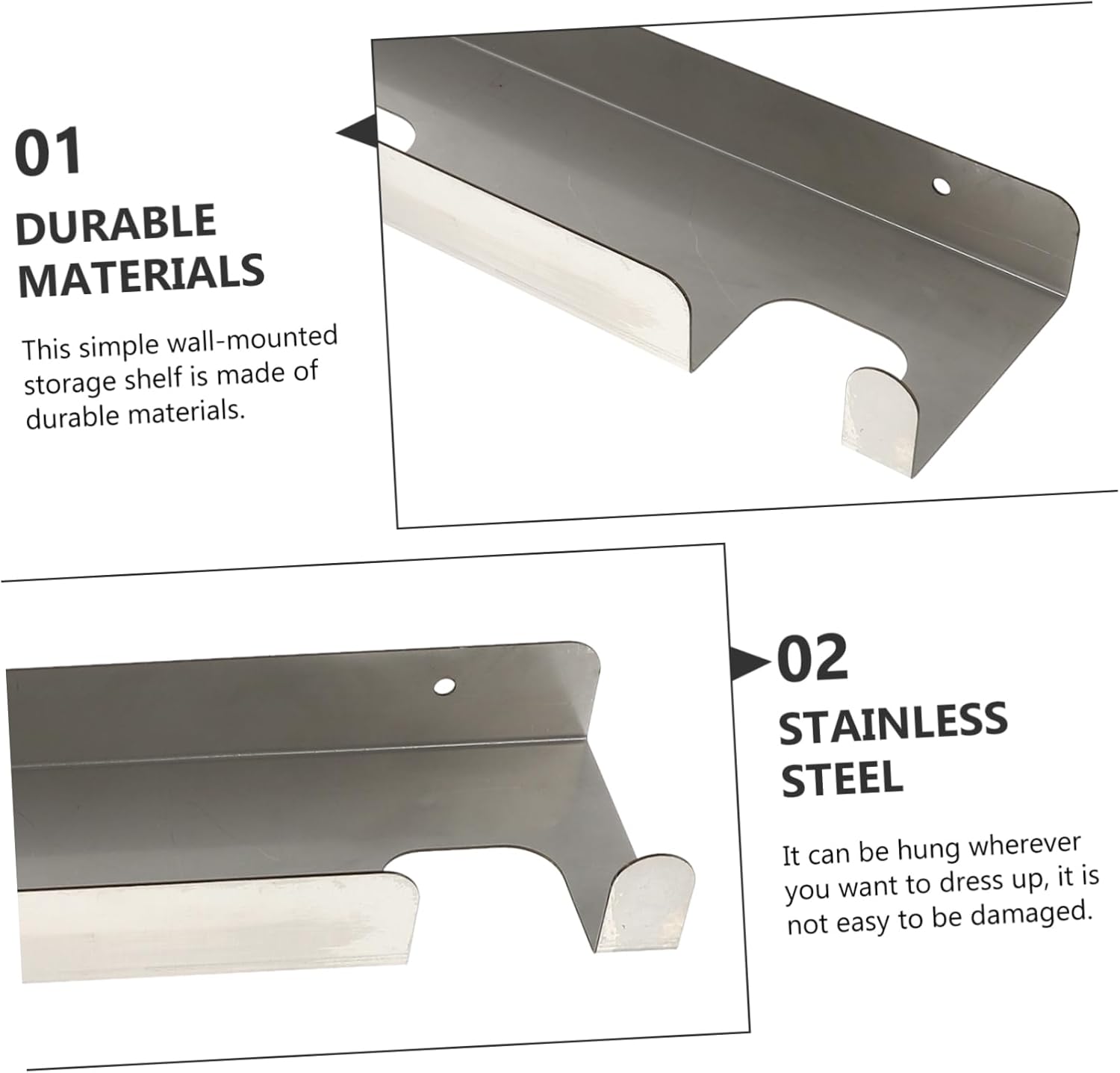 Cabilock Stainless Steel Pizza Making Utensil Organizer Wall Hanging Rack for Pizza Tools Brushed Finish