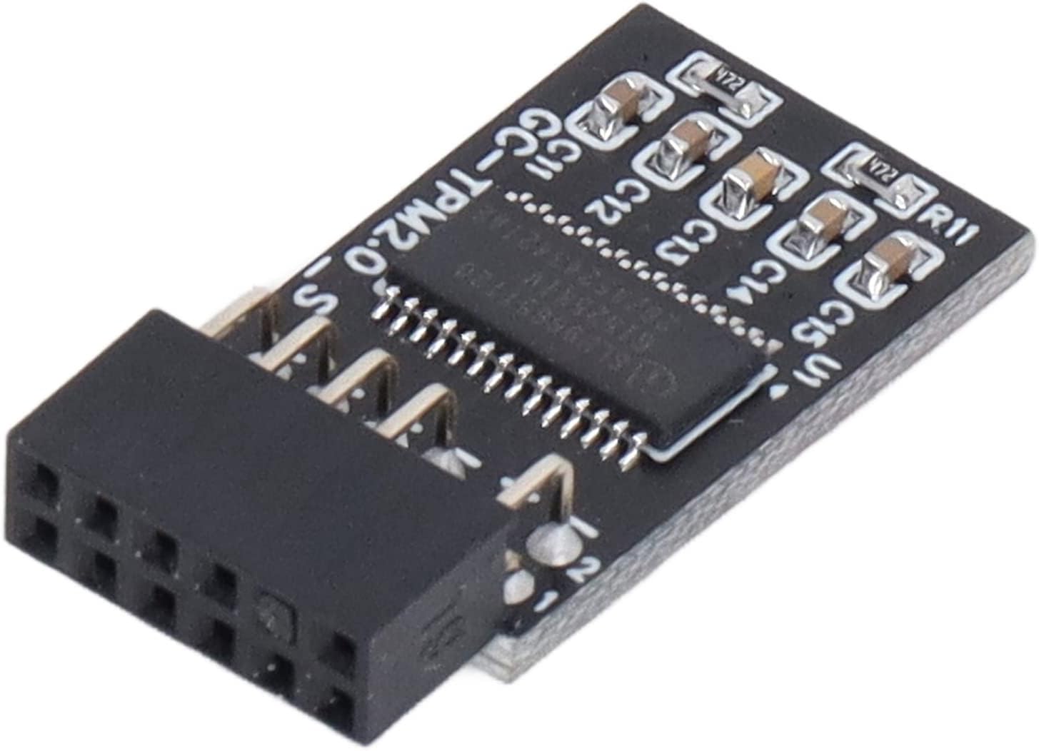 – GLOGLOW Module Board, TPM 2.0 Module Upgrade for Motherboard Security with Independent Processor, Compatible with Z590 H570 X570 B550 Remote Encryption Security Nan