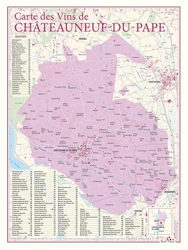 Preisvergleich Produktbild Carte des vins de Chateauneuf du Pape