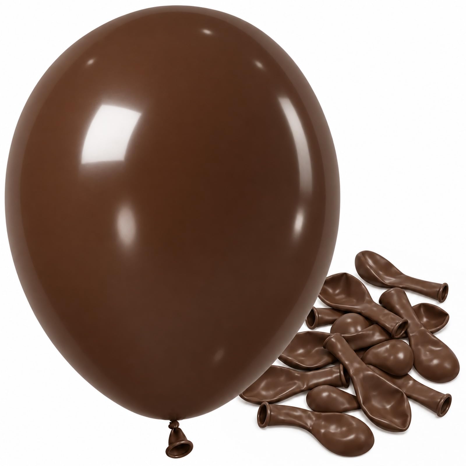 Jobkoo Brown Balloons 5 Inch, Mini Small Light Brown Coffee Neutral Balloon