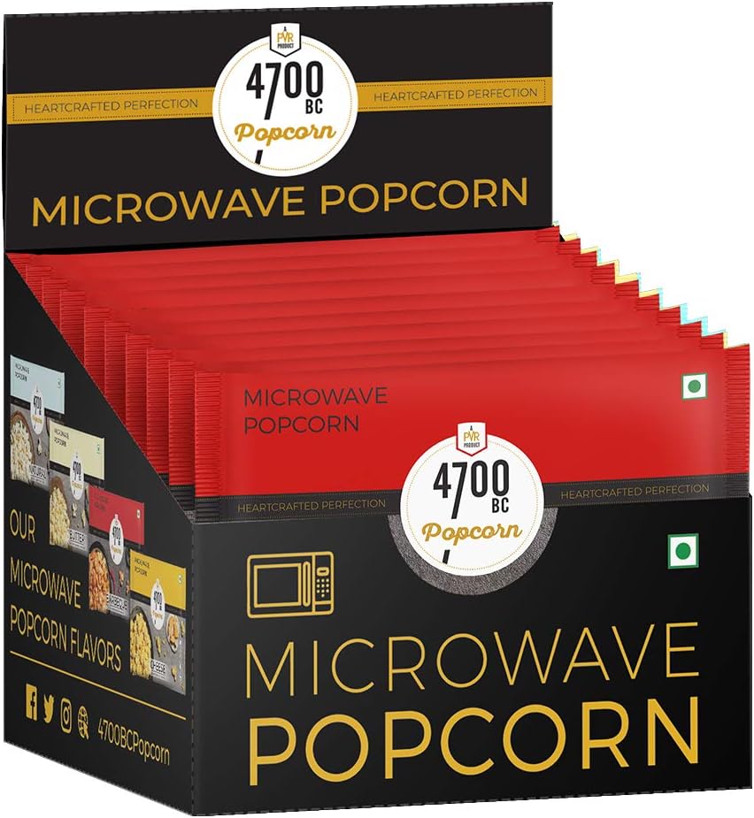 4700BC Popcorn, Microwave Bag, Barbeque, 920g (Pack of 10)