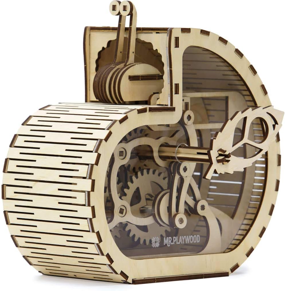 Wise Elk Snail Wooden Mechanical Model Kit