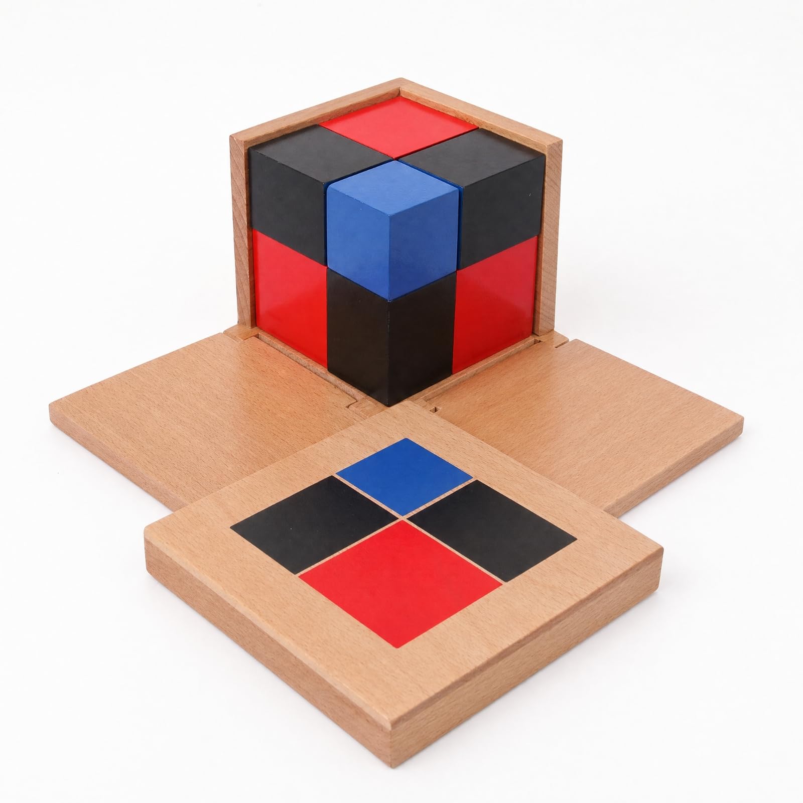 Entwicklungsorientiert-sinnes-lernspielzeug aus bildschirmfrei lernsortierspielzeug mit geometrischen Blöcken pädagogisch wertvoll Spielzeug, B