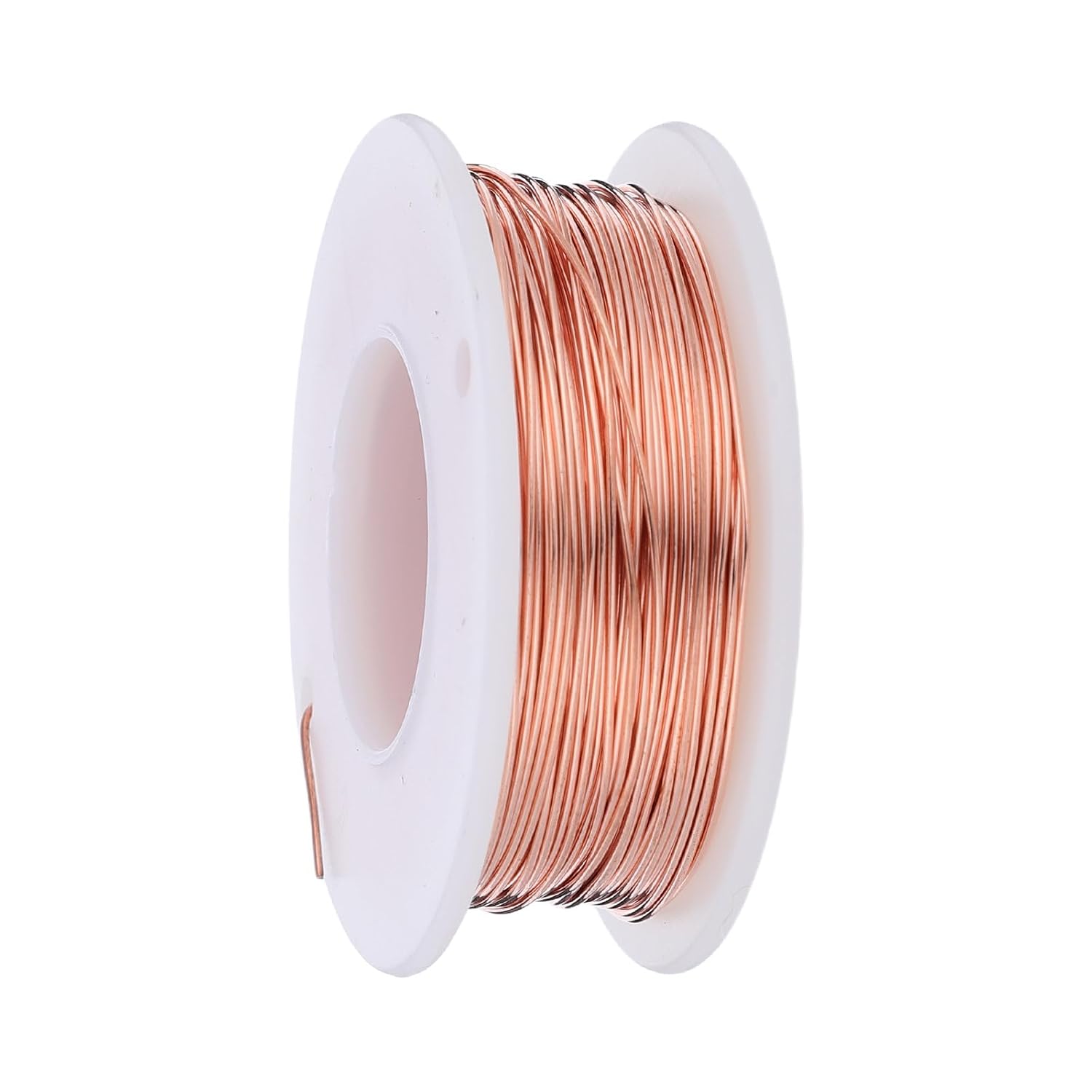 Toddmomy 1 Roll Copper Wire for Crafting and Gardening 131 Feet 0.6mm Bare Copper Wire for Jewelry DIY Easy to Bend and Secure Fixing for Climbing Vegetables and Bonsai