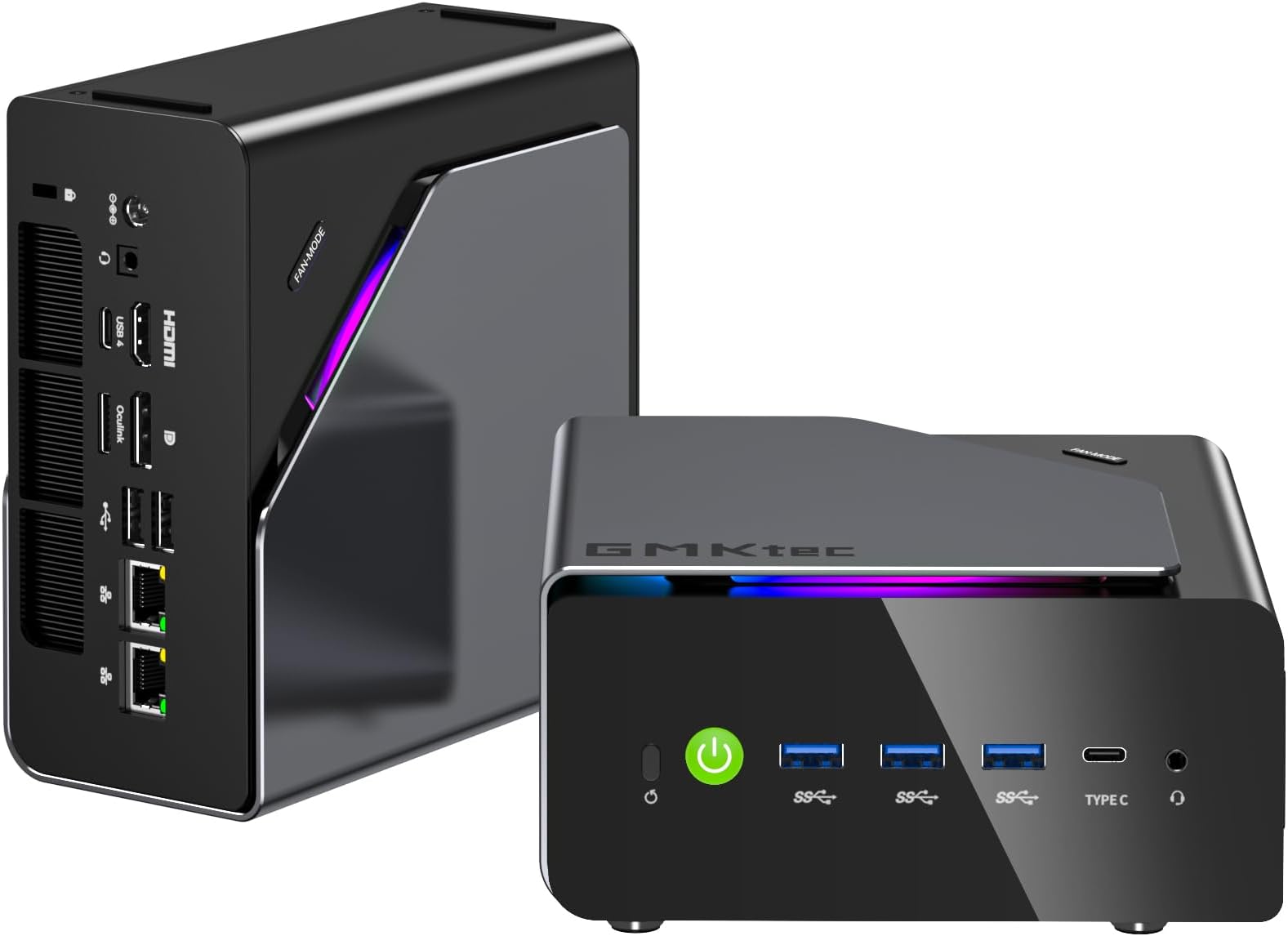 K15 AI Mini PC Oculink with Intel Core Ultra 5 125U Processor, 32GB DDR5 RAM 1TB SSD, Desktop Computer AI Boost, 3X M.2 2280 Storage Expansion, Dual NIC 2.5GbE, HDMI 2.1, USB4