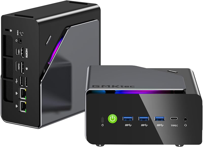 K15 AI Mini PC Oculink with Intel Core Ultra 5 125U Processor, 48GB DDR5 RAM 1TB SSD, Desktop Computer AI Boost, 3X M.2 2280 Storage Expansion, Dual NIC 2.5GbE, HDMI 2.1, USB4