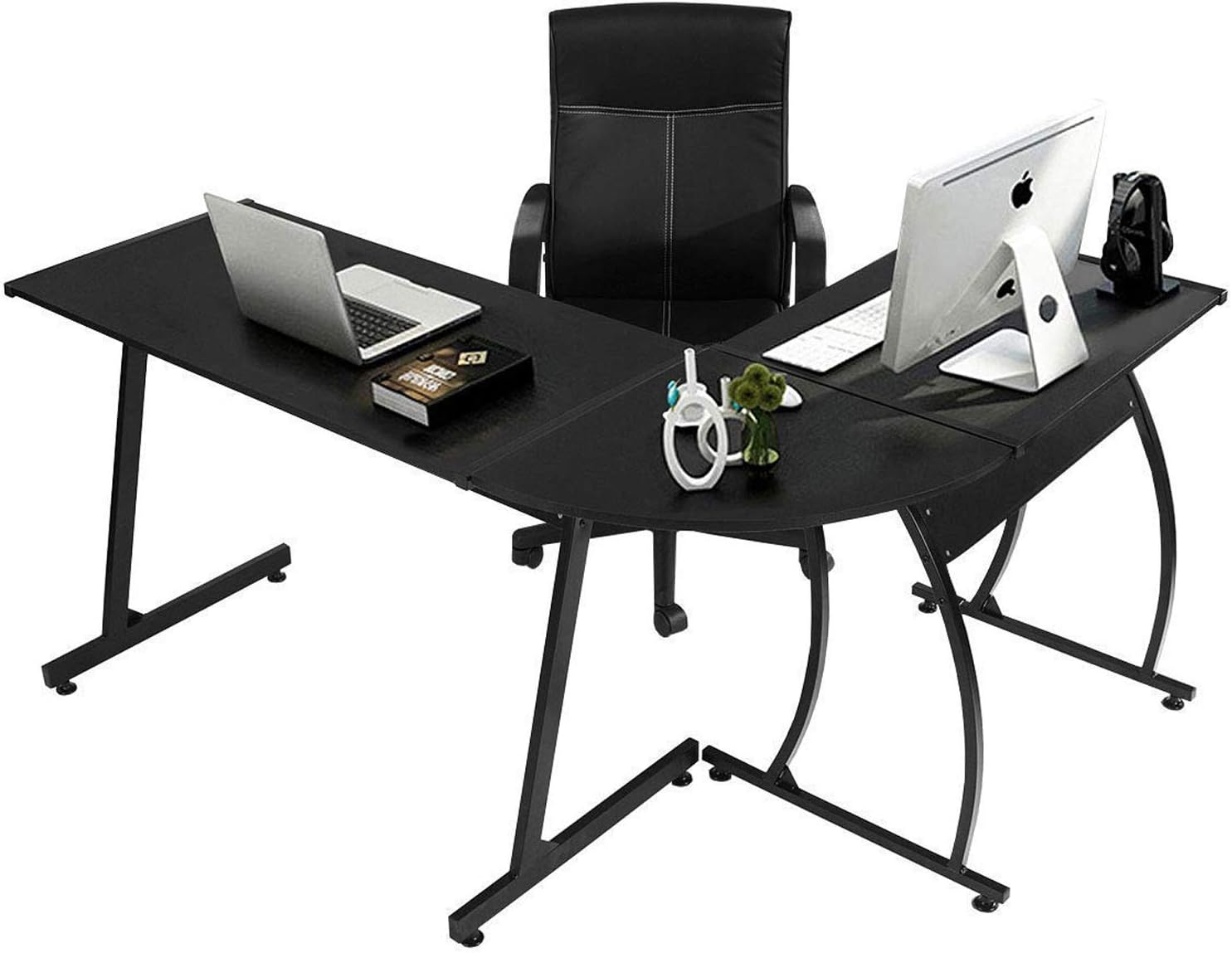 L Shaped Desk Computer Corner Desk Office Desk Large Wooden PC Work
