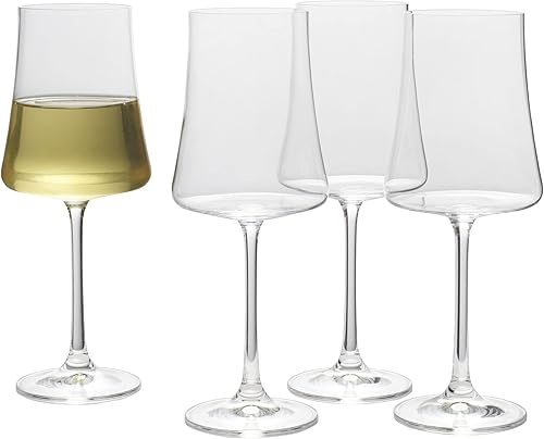 Miniatura 4 de Mikasa Aline - Juego de 4 copas de vino blanco, 16 onzas, transparentes