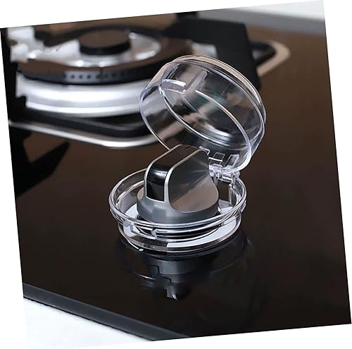 Miniatura 2 de 10 piezas de plástico cerraduras de protección tapa cubierta de seguridad transparente cocina niños a prueba de niños pequeños horno gas cubiertas