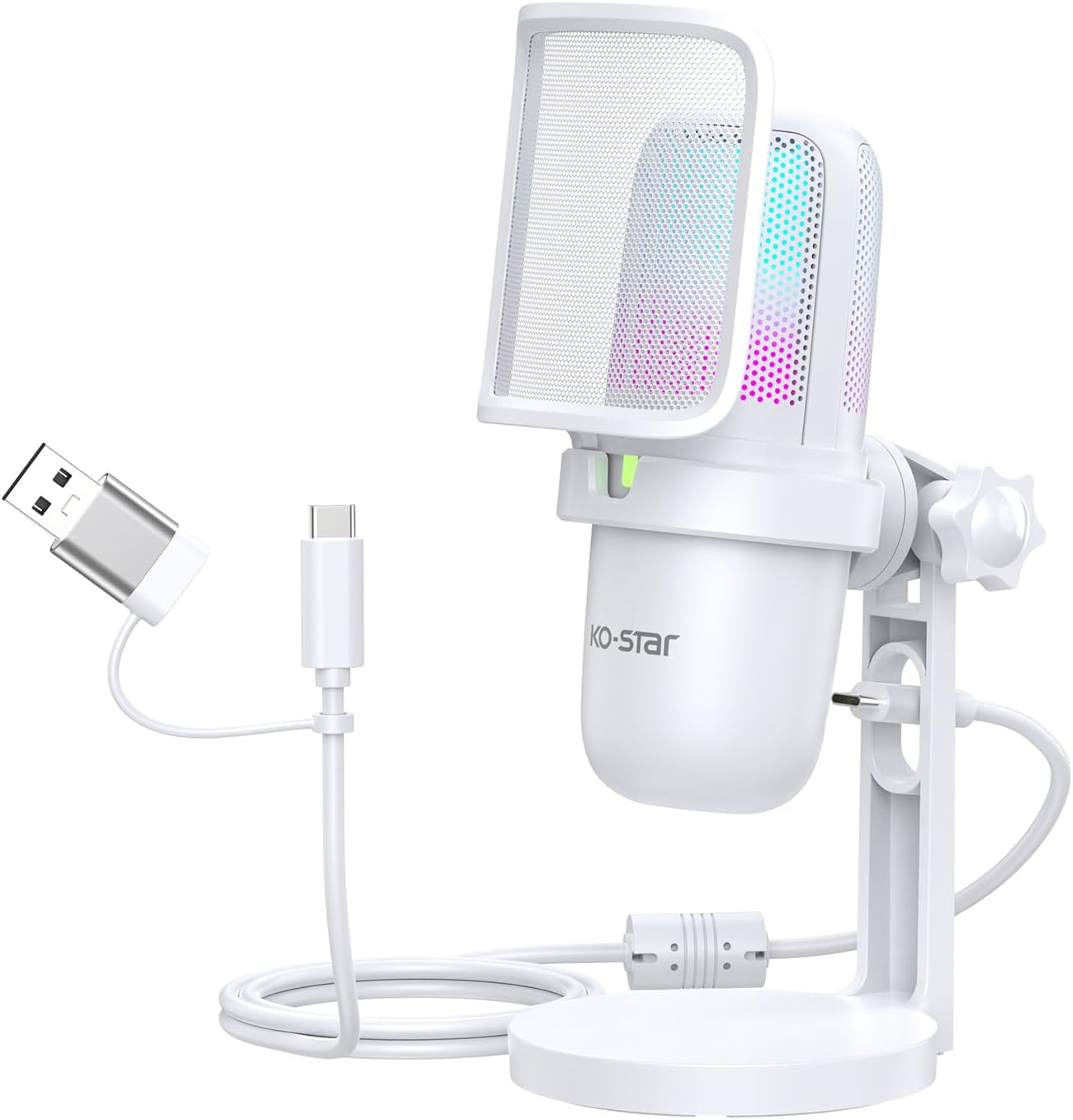 USB Condenser Microphone, Gaming Streaming Mic for PC & Podcast