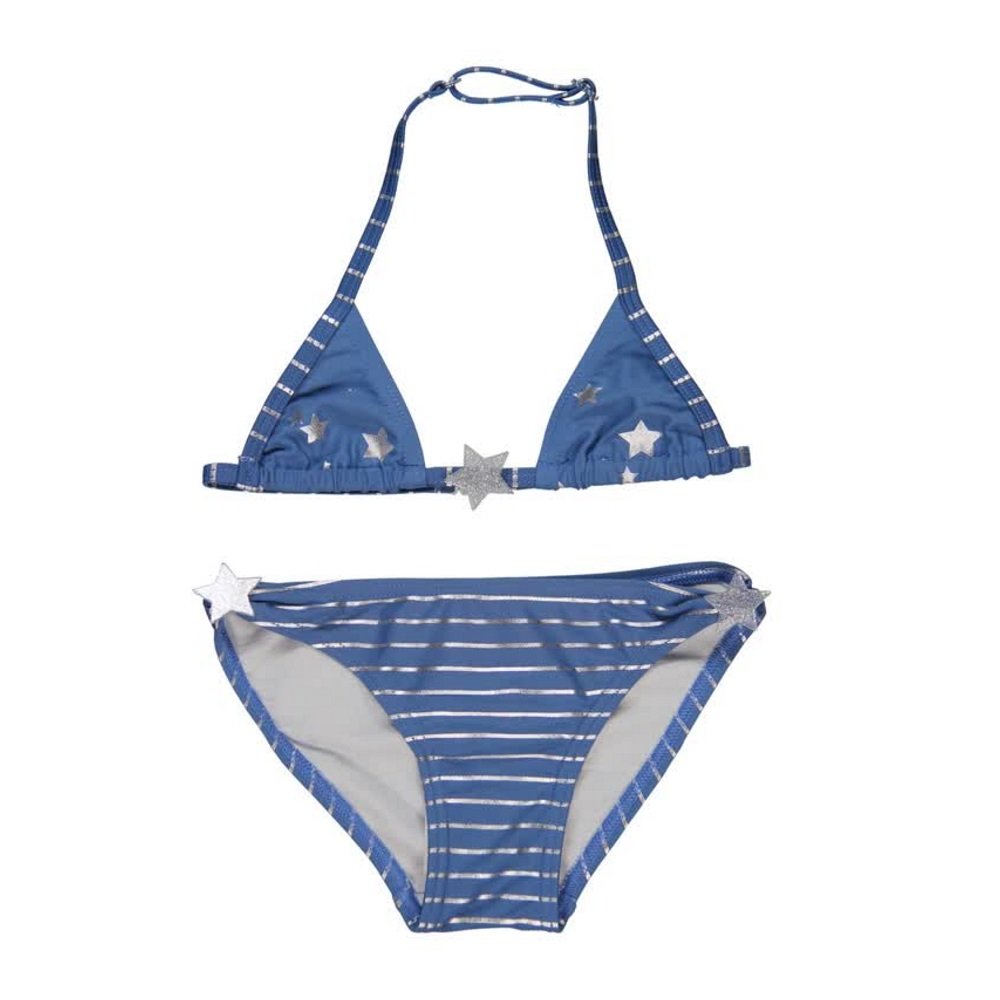 boboli Bikini para niña con estrellas brillantes, color azul, talla