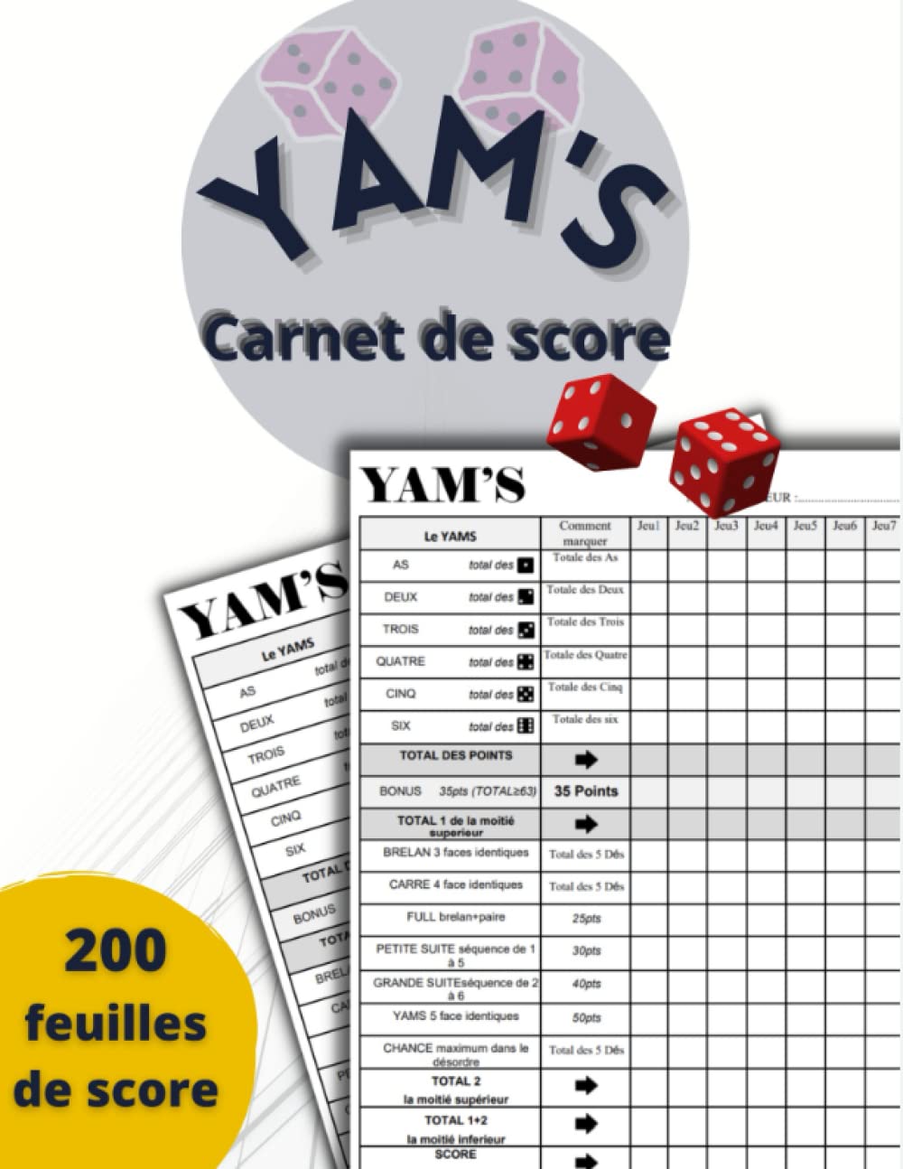 Buy Yam's de Scoring de poche Yam 200 Feuilles De Score Du Jeux Yams Grille de Buy Yam's de Scoring de poche Yam 200 Feuilles De Score Du Jeux Yams Grille de