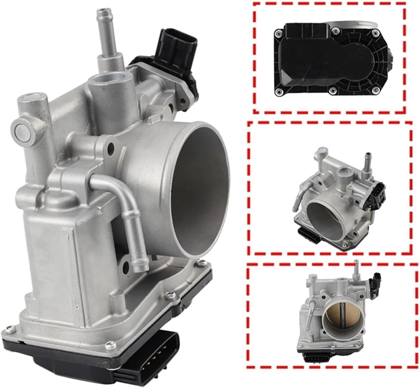 Throttle Body Assembly 16112AA010 16112AA180 Compatible For Subaru Forester Compatible For Legacy Impreza Outback 2.5L 2006-2011 throttle body LINRUIRUI