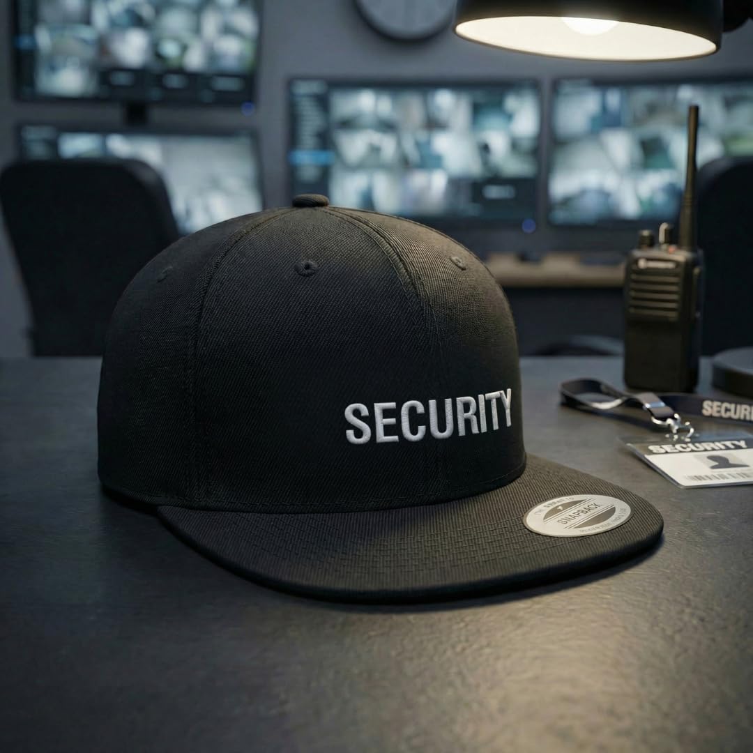 Custom Snapback Hats for Men & Women Professional Security Guard A Embroidery