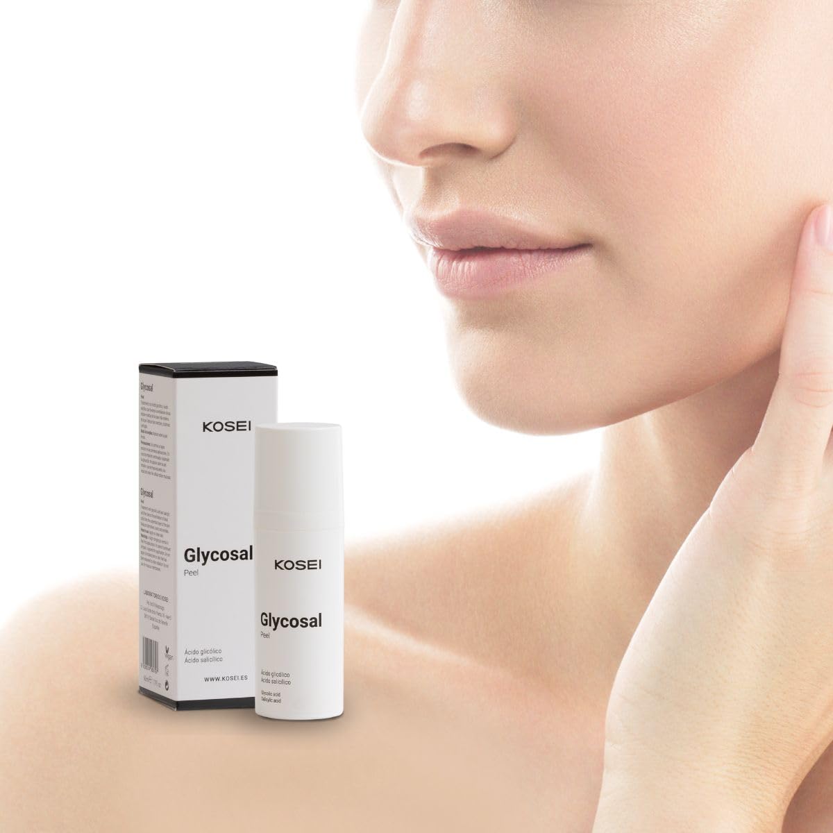 KOSEI | Glycosal Peel | Esfoliante Viso | Dona luminosità, pelle liscia e tono uniforme | Combatte le Rughe | Esfoliante Viso Donna e Uomo | Combatte le Rughe e le Imperfezioni | 50ml