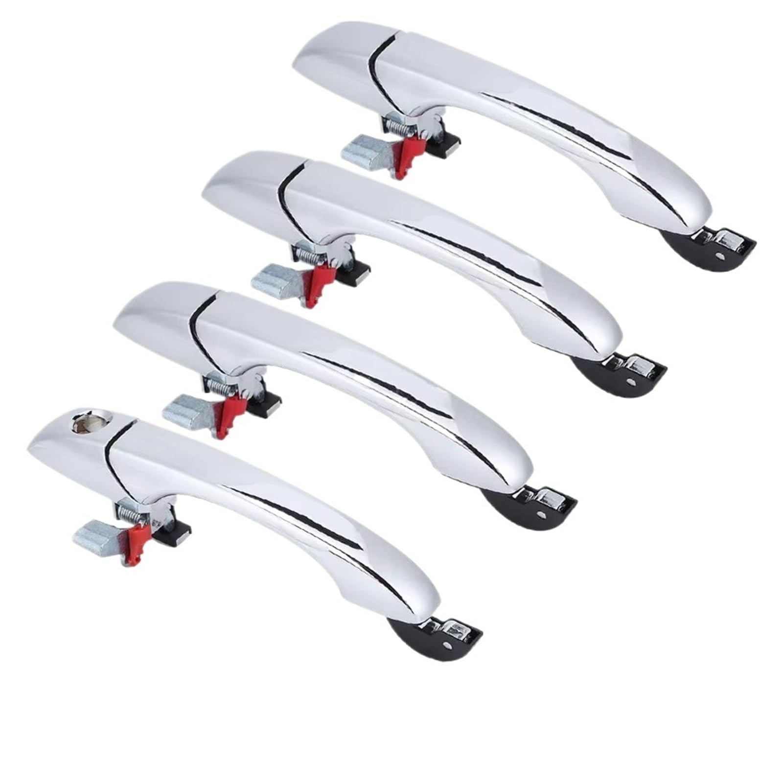 LERYYCX with a Clasp Compatible with Chrysler for Sebring 2007-2010 4Pcs Set Chrome Exterior Door Handles Front Rear Left Right OEM: 4589009AH 5065801AG