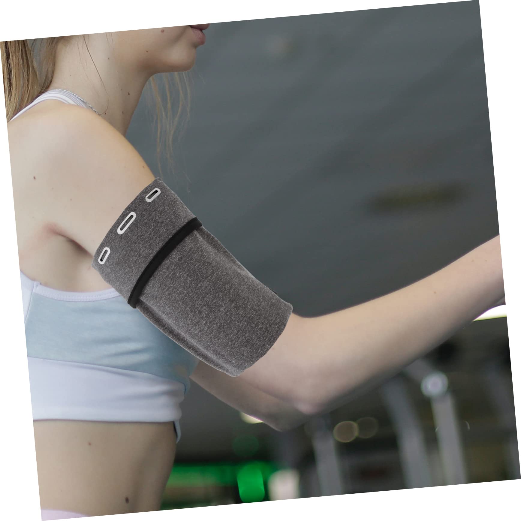 Gadpiparty 4piezas Deportivo para Teléfono Móvil Funda para Correr y Ejercicio Al Aire Soporte De Brazo Orificios para Auriculares para Ciclismo y Jogging